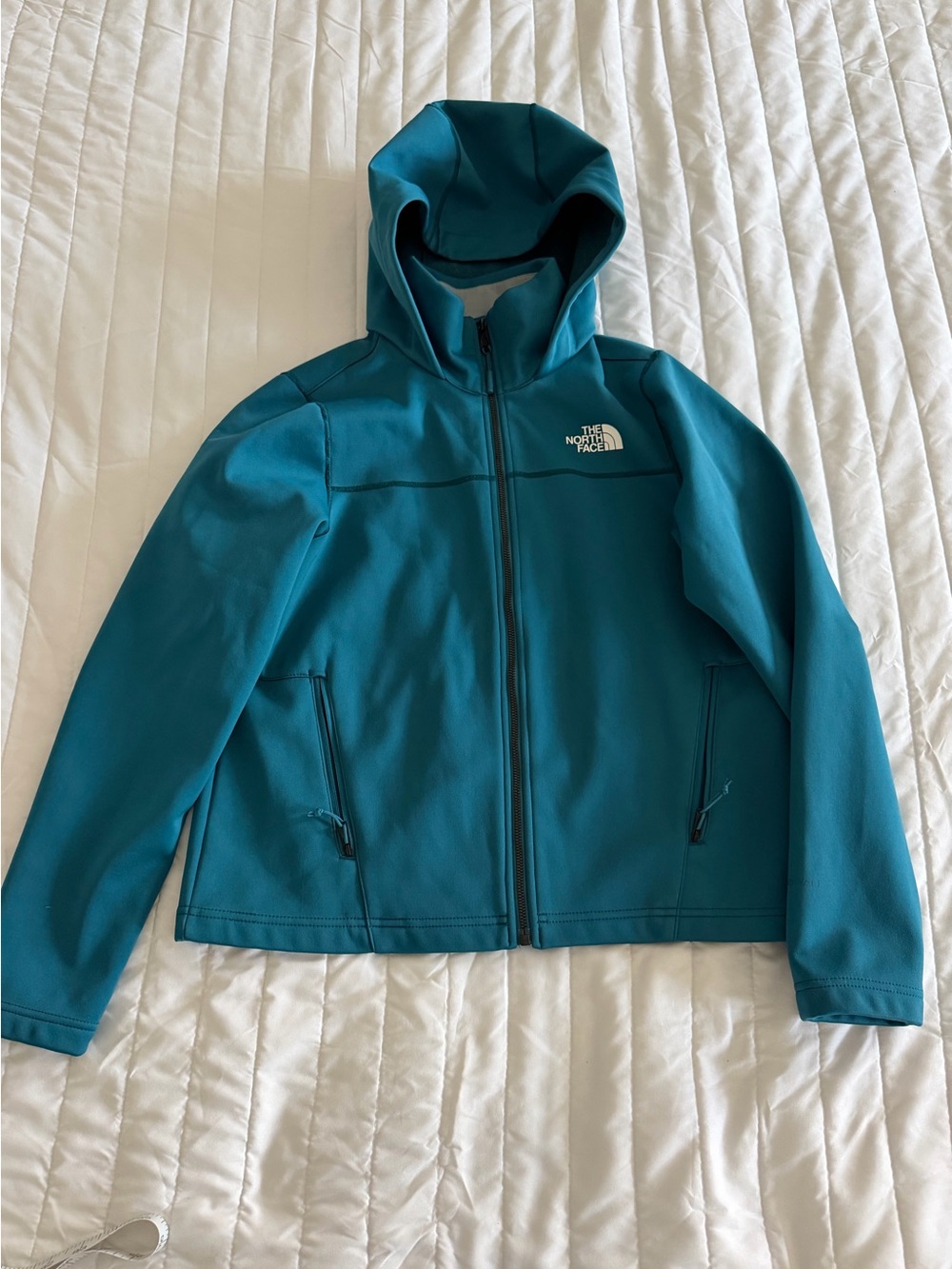 The North Face Teal Women's Fleece Hooded Jacket